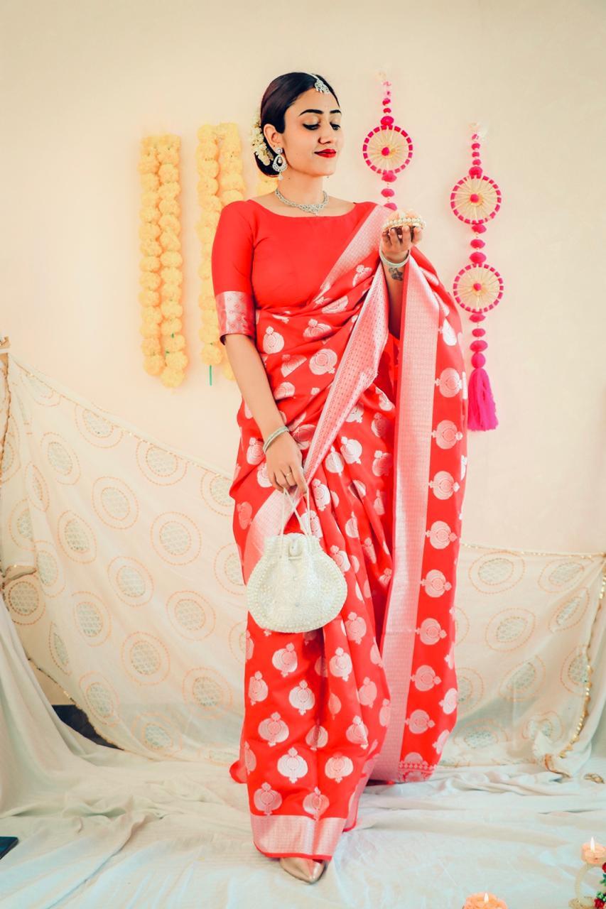 Ladies Fancy Saree - Georgette, Multi Colour With Silver Zari Weaving Jacquard And Rich Pallu | Perfect For Traditional Occasions, Bollywood Style