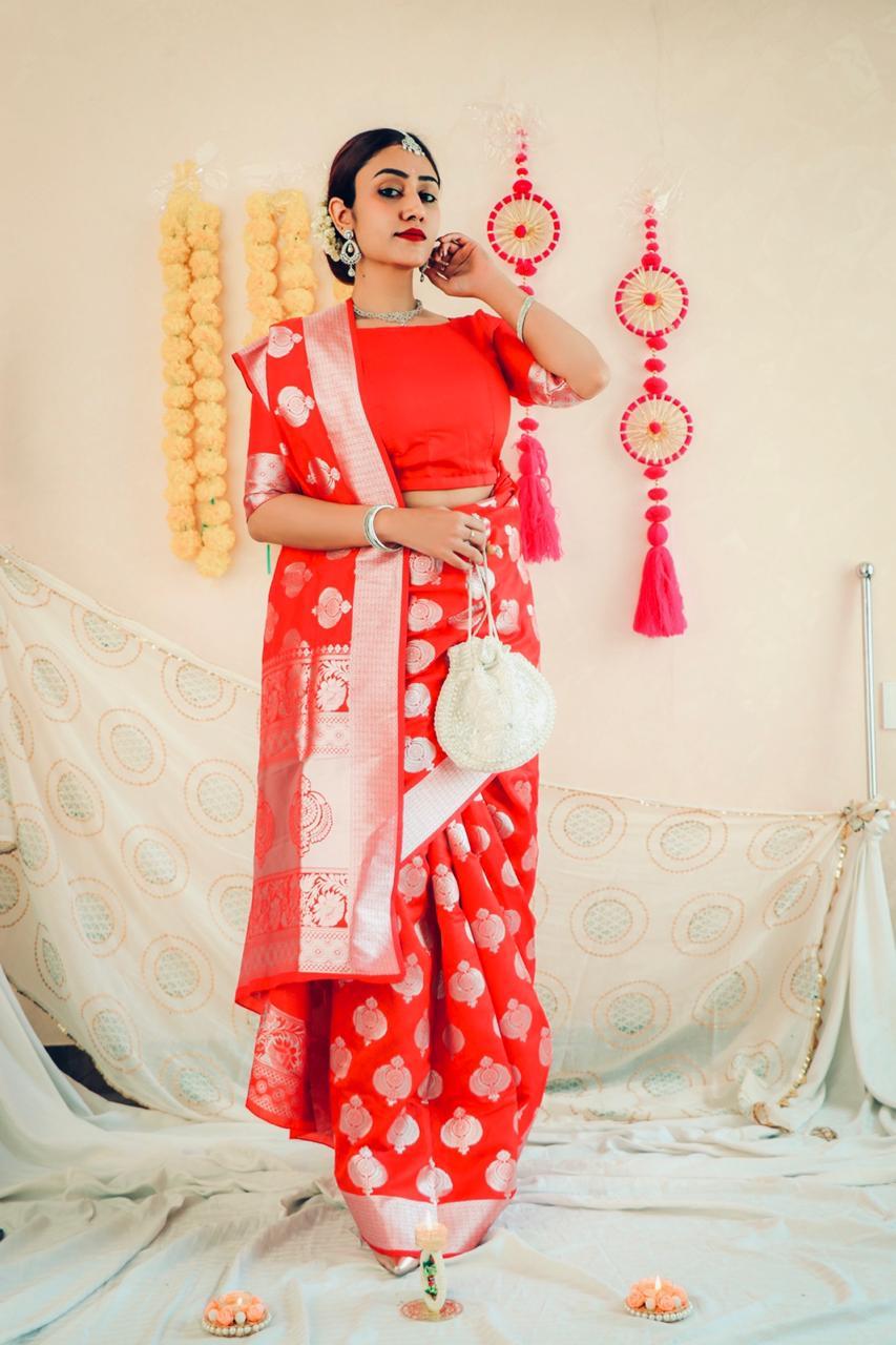 Ladies Fancy Saree - Georgette, Multi Colour With Silver Zari Weaving Jacquard And Rich Pallu | Perfect For Traditional Occasions, Bollywood Style