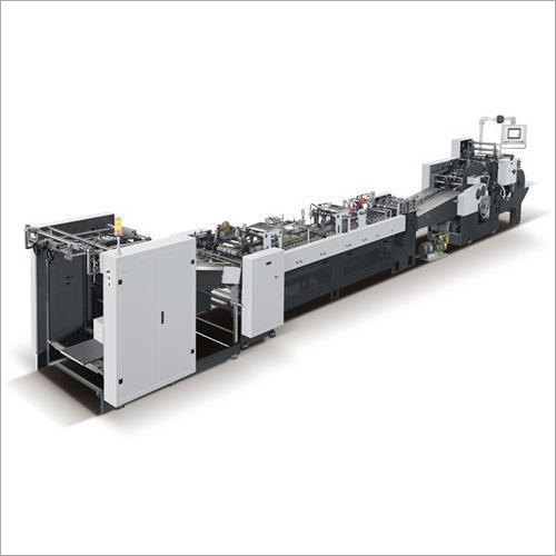 Fully Automatic Paper Bag Making Machine - 450mm Bag Length, 10HP Power, Durable & Highly Efficient
