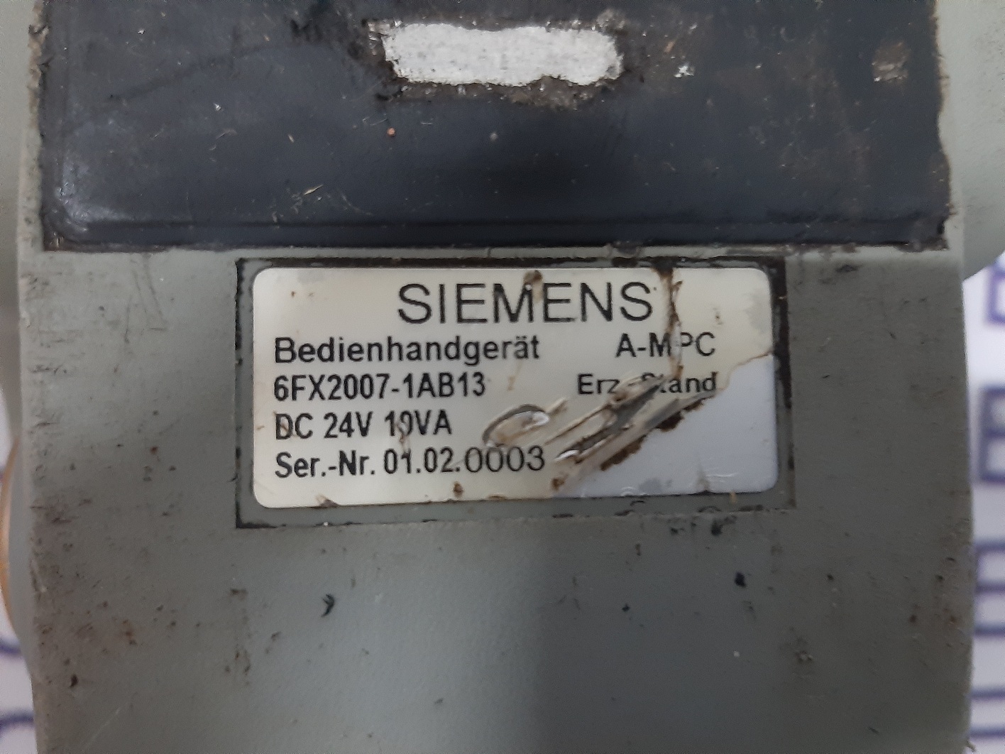 Siemens Handheld Control 6fx2007-1ab13