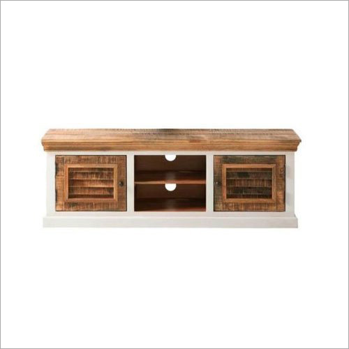 Wooden White Mania TV Unit