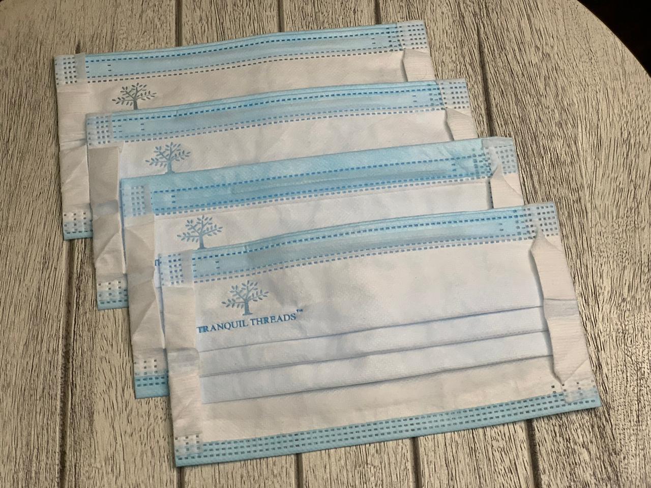 3 Ply Face Mask (Soft Ear Loops) - Non Woven & Melt Blown Fabrics | Lightweight, Disposable, Flexible For All Age Groups