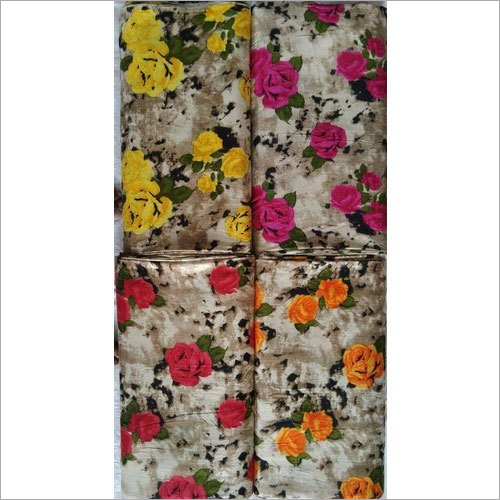 Floral Printed Cotton Fabric - Pure Cotton, 44 Inch Width, Custom Length | Light Texture, Multi-Color Options, All-Season Wear