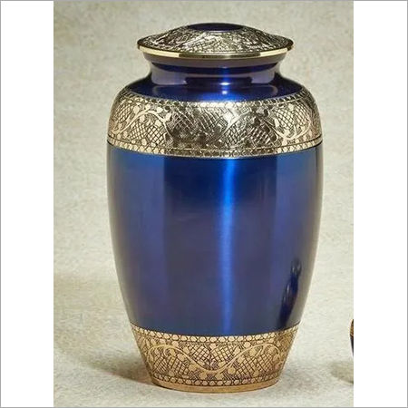 Polishing Victoriana Series Blue Cremation Urn