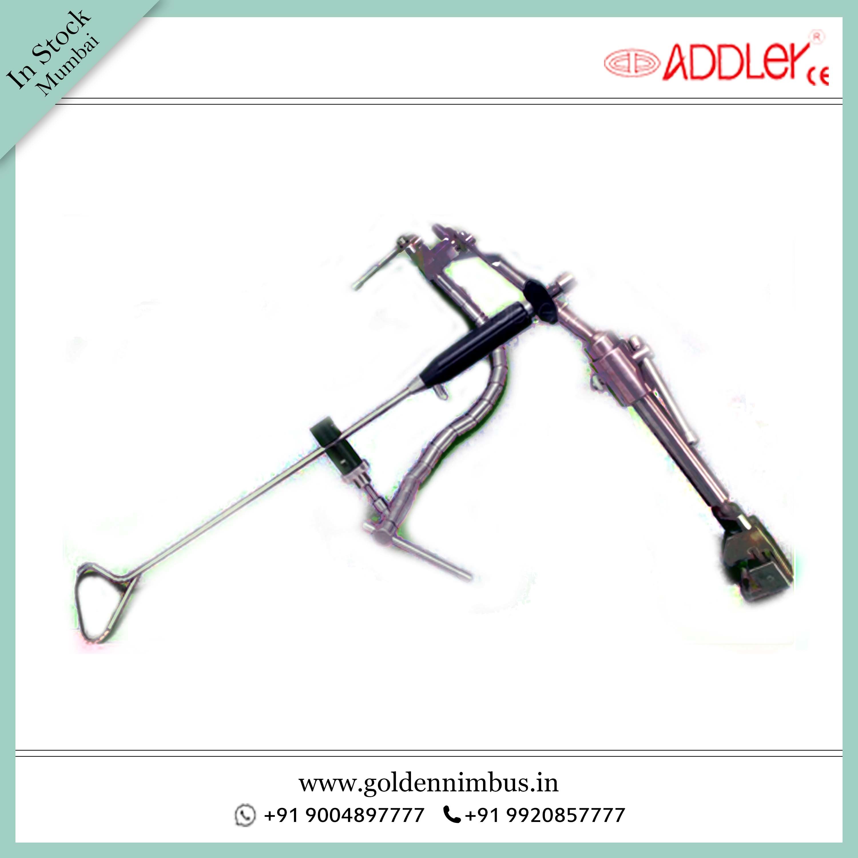 Addler Laparoscopic Liver Retractor Instrument 5mm Insufflators - Steel Material, 5 X 5 X 10 Inch Dimensions | Semi-automatic, Portable, Waterproof, Reusable