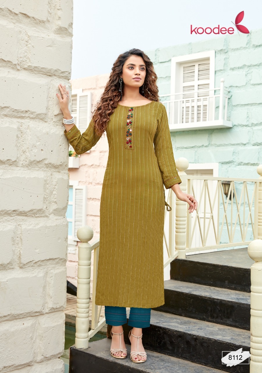 Dry Cleaning Instagirl Vol 5 Viscose Weaving With Khatli Work Kurtis With Pant