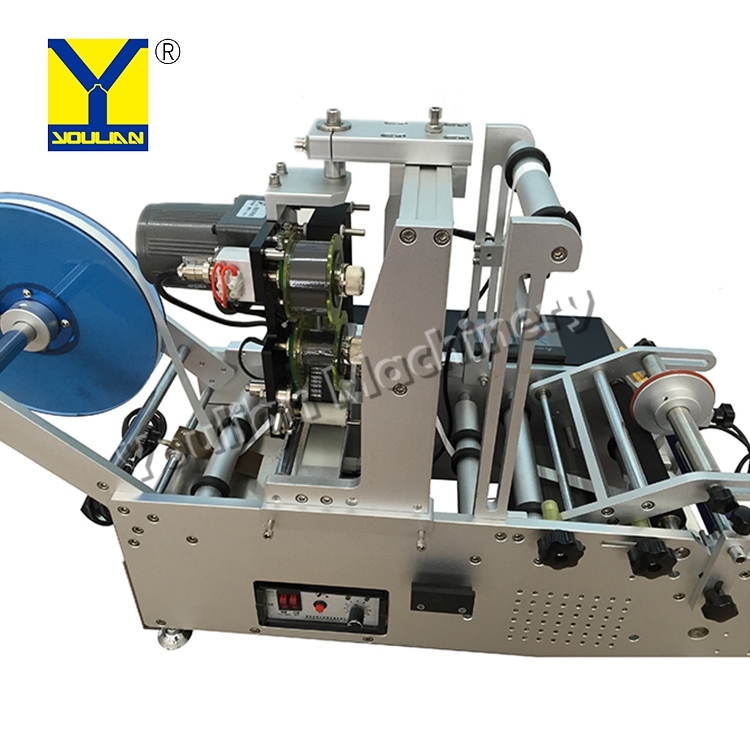 Labeling Sticker Machine - Stainless Steel, 920x450x620 Mm, Silver | Semi-automatic, High Precision Photoelectrical Label Detector, Versatile For Various Round Containers