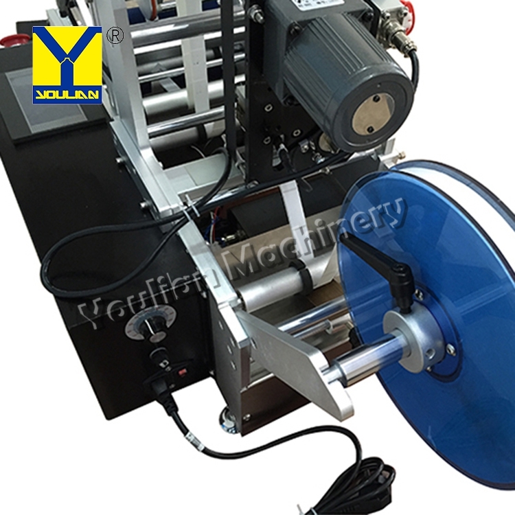 Labeling Sticker Machine - Stainless Steel, 920x450x620 Mm, Silver | Semi-automatic, High Precision Photoelectrical Label Detector, Versatile For Various Round Containers