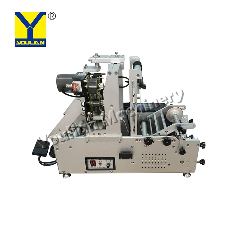 Labeling Sticker Machine - Stainless Steel, 920x450x620 Mm, Silver | Semi-automatic, High Precision Photoelectrical Label Detector, Versatile For Various Round Containers