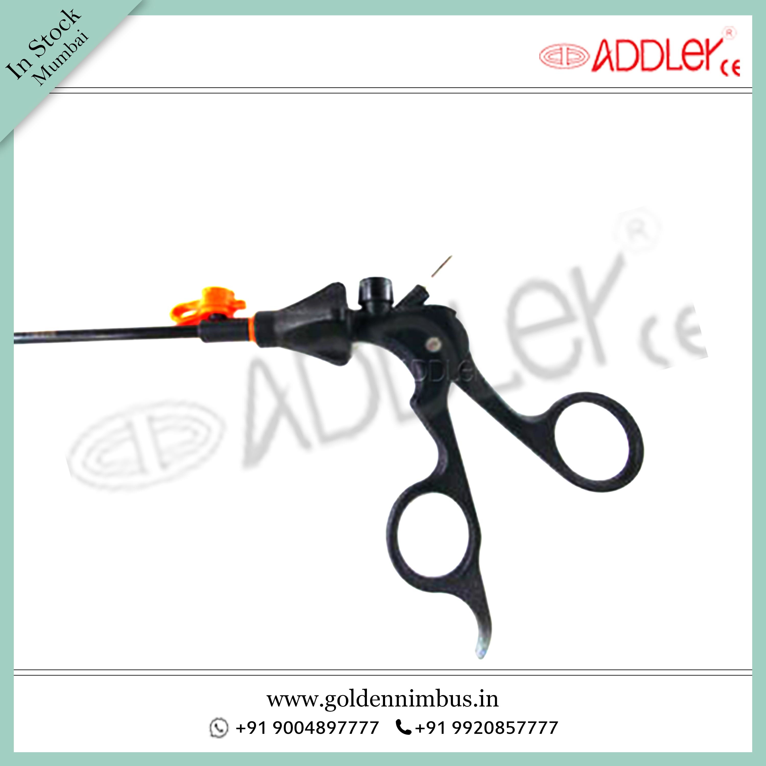 Addler Laparoscopic Grasper - Stainless Steel, 5 X 5 X 10 Cm | Semi-automatic, Reusable And Sterilized For Laparoscopic Surgery
