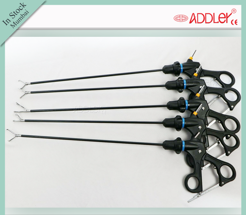 Addler Laparoscopic Grasper - Stainless Steel, 5 X 5 X 10 Cm | Semi-automatic, Reusable And Sterilized For Laparoscopic Surgery