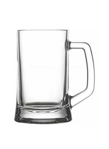 Bear Mug - Clear Glass, 500ml Capacity, 2mm Thickness, Square Shape | Airtight Bamboo Jar for Honey, Cold Drinks, and Juices