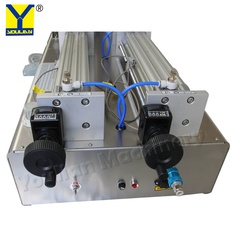 Semi-automatic Paste Filling Machine - Stainless Steel, 1090x370x380mm , High Performance, Pneumatic Drive, Frequency Speed Control, 0-80 Capacity, Ideal For Beverage And Food Industries