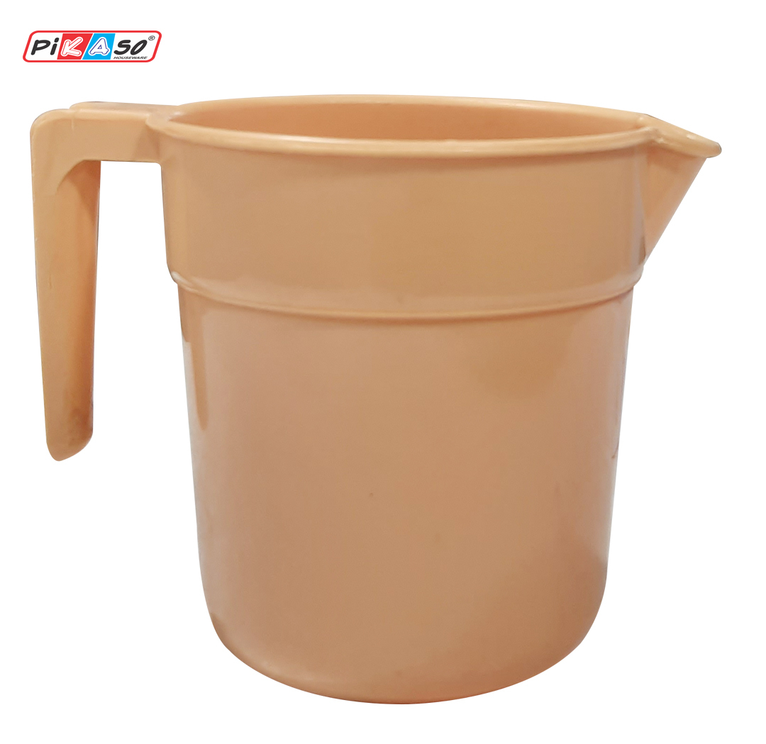 Jolly Close Handle Mugs - Polypropylene, 5x5x4.5 Inch, Cyan/blue/pink | Injection Molding, Soft Texture, Round Shaping, Household Use