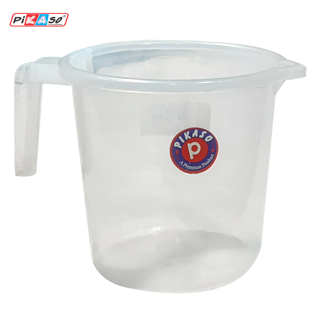 Jolly Close Handle Mugs - Polypropylene, 5x5x4.5 Inch, Cyan/blue/pink | Injection Molding, Soft Texture, Round Shaping, Household Use
