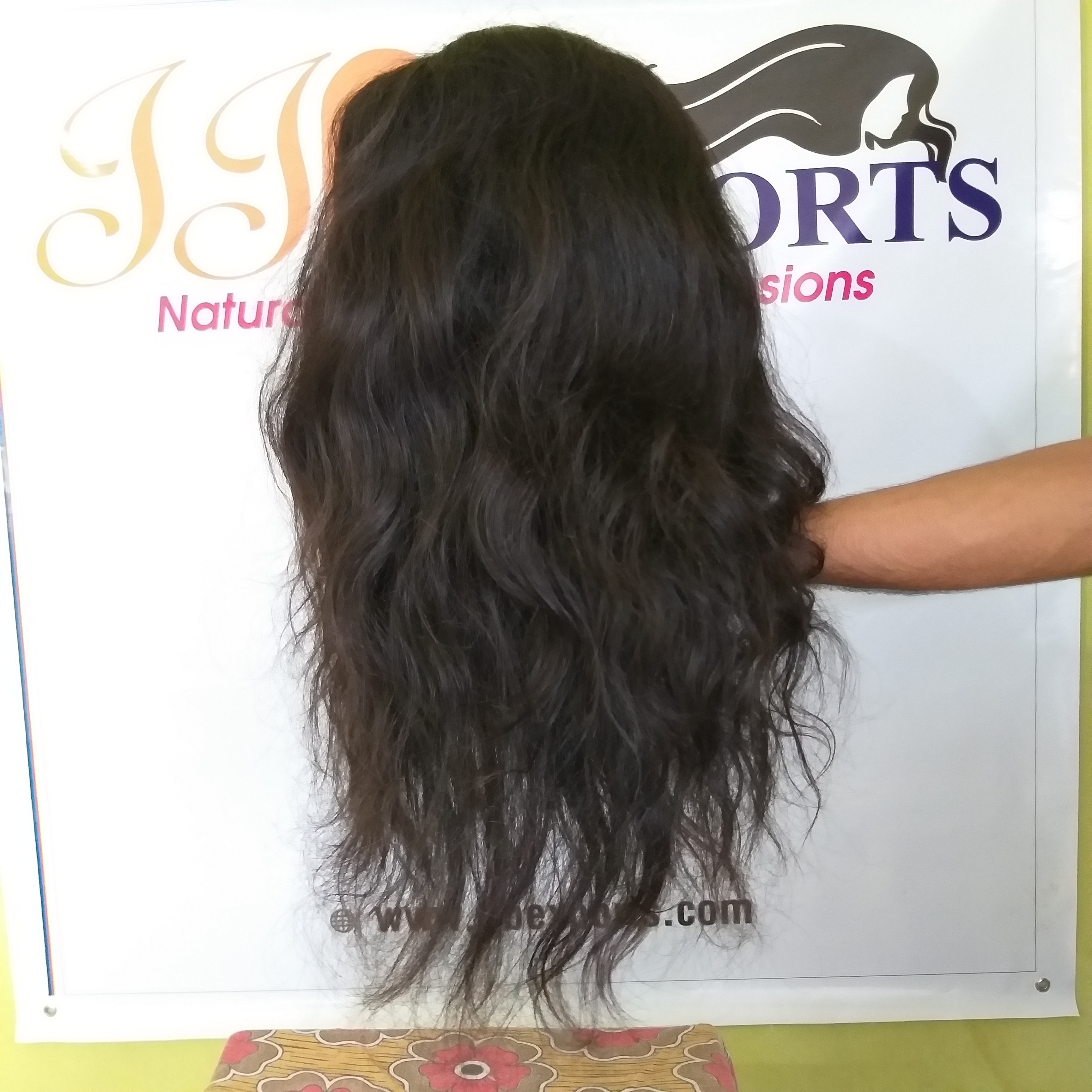 Natural Color Human Hair Wigs - 24 Inch Lace Front, 200 Grams Natural Black Remy Hair | Tangle Free, Soft & Smooth, Bouncy With Natural Luster