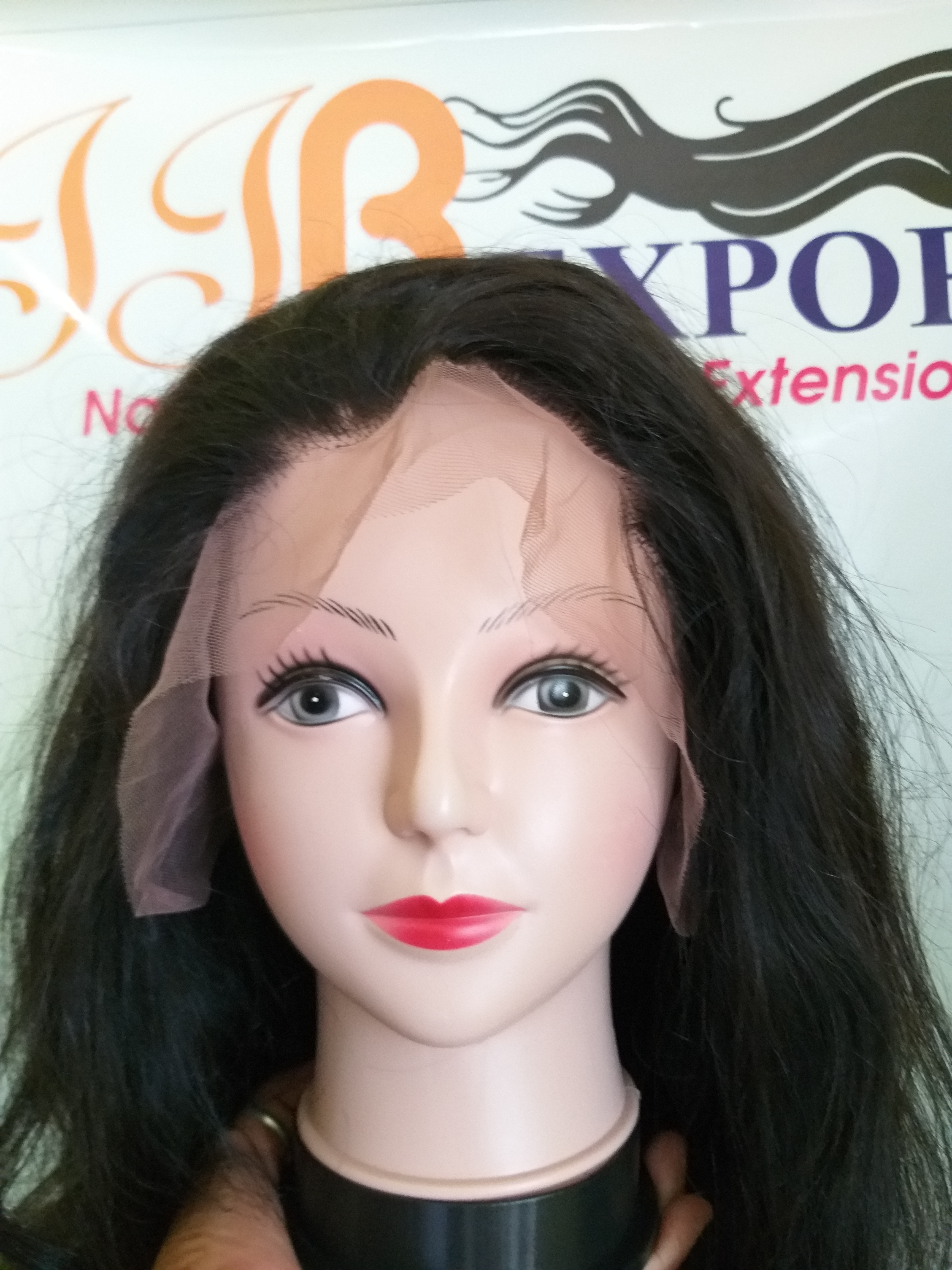 Natural Color Human Hair Wigs - 24 Inch Lace Front, 200 Grams Natural Black Remy Hair | Tangle Free, Soft & Smooth, Bouncy With Natural Luster