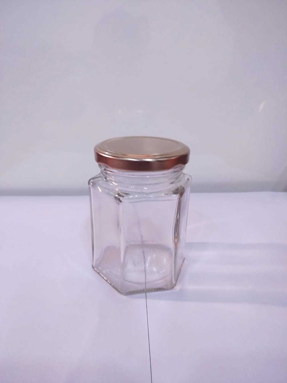 Hexagonal Glass Jar Thickness: 2mm Millimeter (Mm)