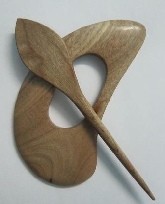 ब्रोच किडनी शॉल पिन