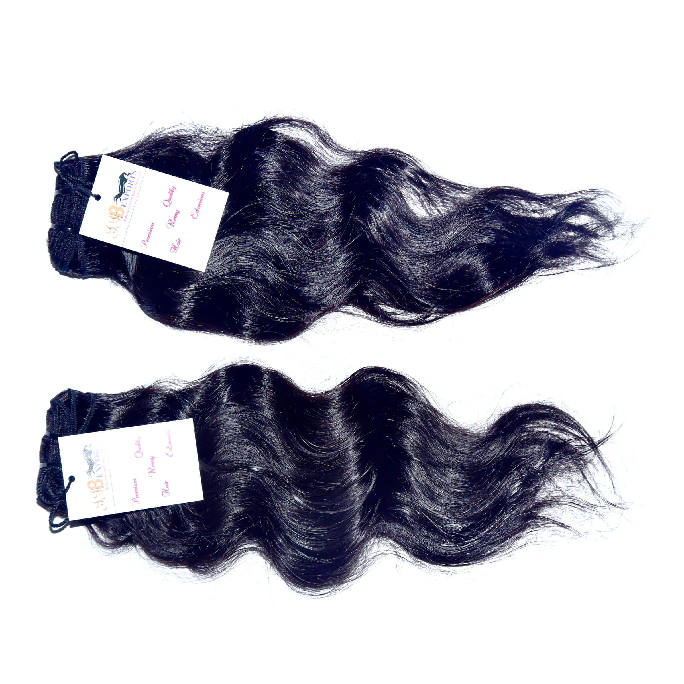 Natural Black Raw Virgin Single Donor Indian Unprocessed Wavy Hair Extension