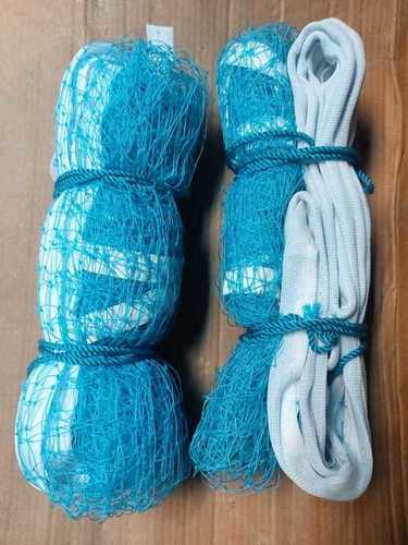 Badminton Net - Nylon Material, 6.1m x 1.55m Size, Blue Color | Durable Design, Easy Setup, Weatherproof, Regulation Size, Portable Features