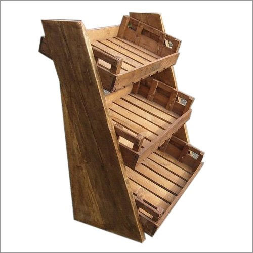 फ़्लोर माउंटेड वुडन रैक