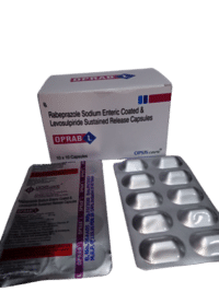 Rabeprazole सोडियम एंटरिक कोटेड और लेवोसुलपीराइड सस्टेन्ड रिलीज़ कैप्सूल