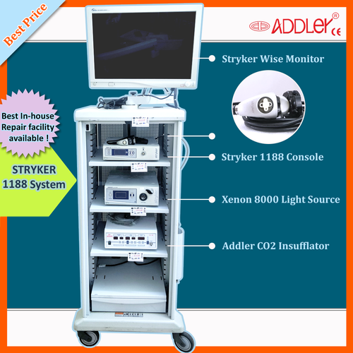 Stryker 1188 Camera Console With Monitor (Addler) Application: Medical Healthcare