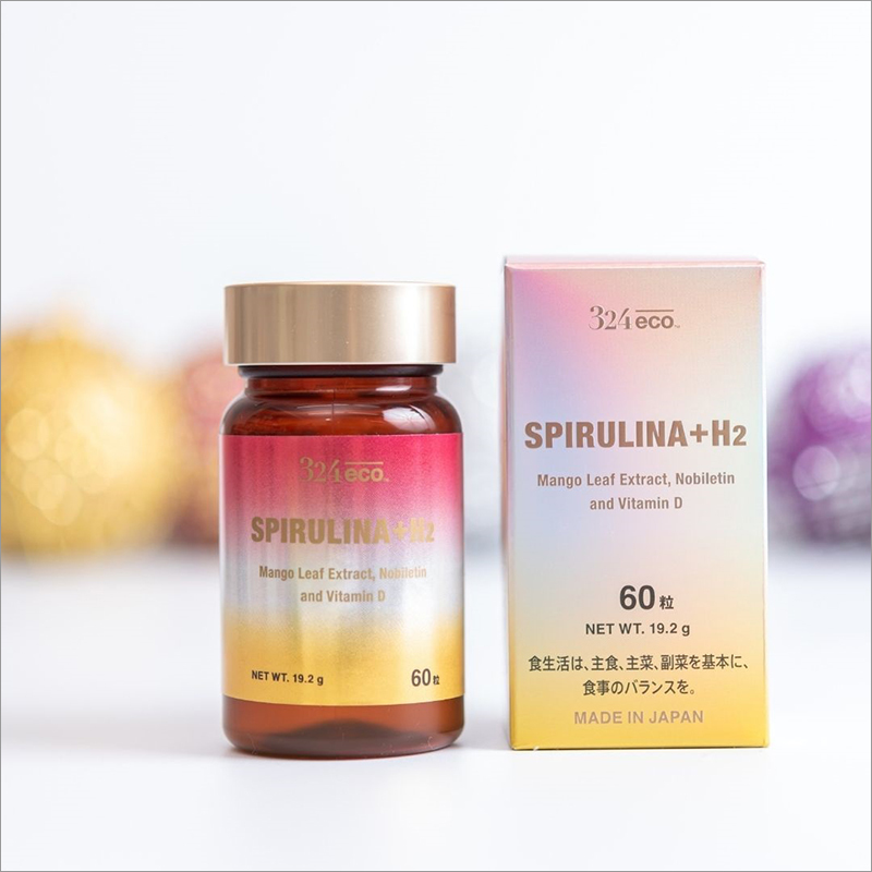 Eco Spirulina Plus H2 Spirulina Vitamin Amino Acid And Herbal Supplement Capsules