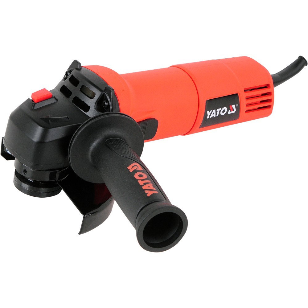 Yato Angle Grinder - 4" 710w Corded Model Yt-82083 | Durable Aluminium Body, 11000 Rpm, Red & Black Finish, 6-month Warranty