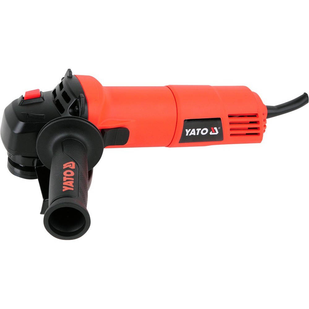 Yato Angle Grinder - 4" 710w Corded Model Yt-82083 | Durable Aluminium Body, 11000 Rpm, Red & Black Finish, 6-month Warranty