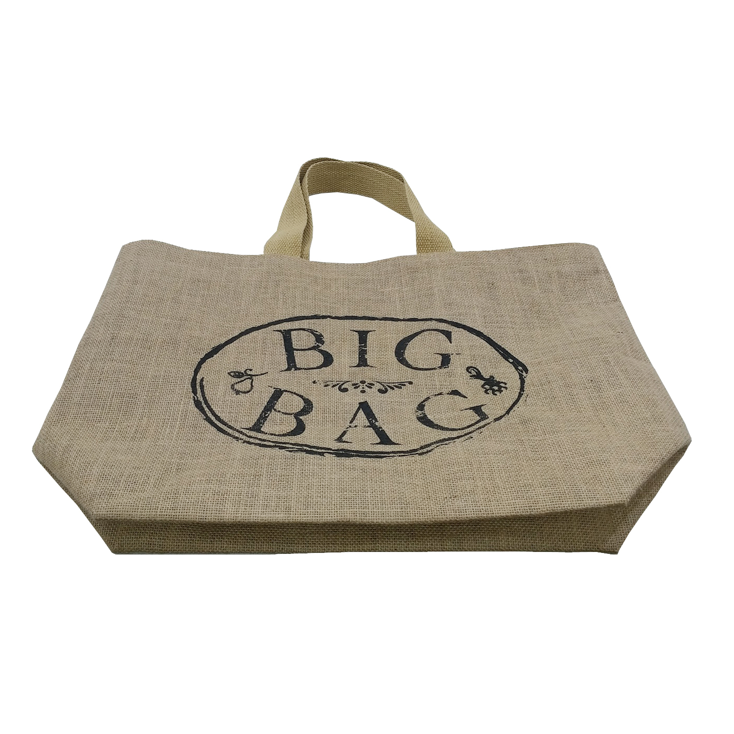 Jute Tote Bag - 14" X 20" X 6" Size, Customized Color, Re-usable, Bio-degradable, Eco-friendly, Logo Print