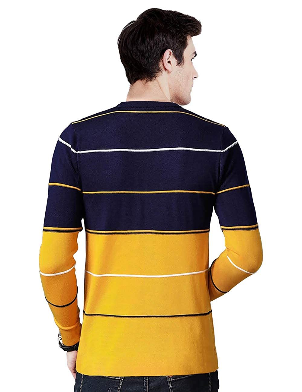 Men's Striped Regular Fit T-shirt Age Group: 14 Or Above