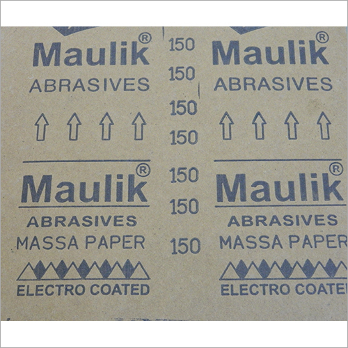 Abrasive Massa Paper - Gsm 120-150, 230mm X 280mm Size, Grains Of Aluminium Oxide, Suitable For Wood And Paint Grinding, Rectangular Shape, 125 Sheets Per Pack