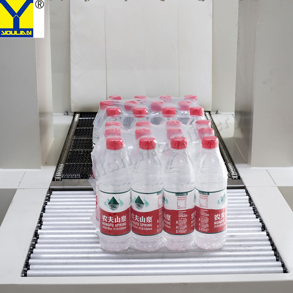 Silver Bse5040a Automatic Water Bottle Juice Can Pe Film Heat Tunnel Shrink Packing Wrapping Machine