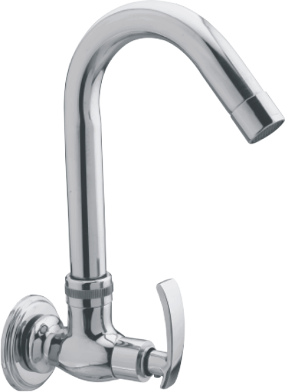Sink Cock - Brass, Round Shape | Durable And Elegant Design For Reliable Performance
