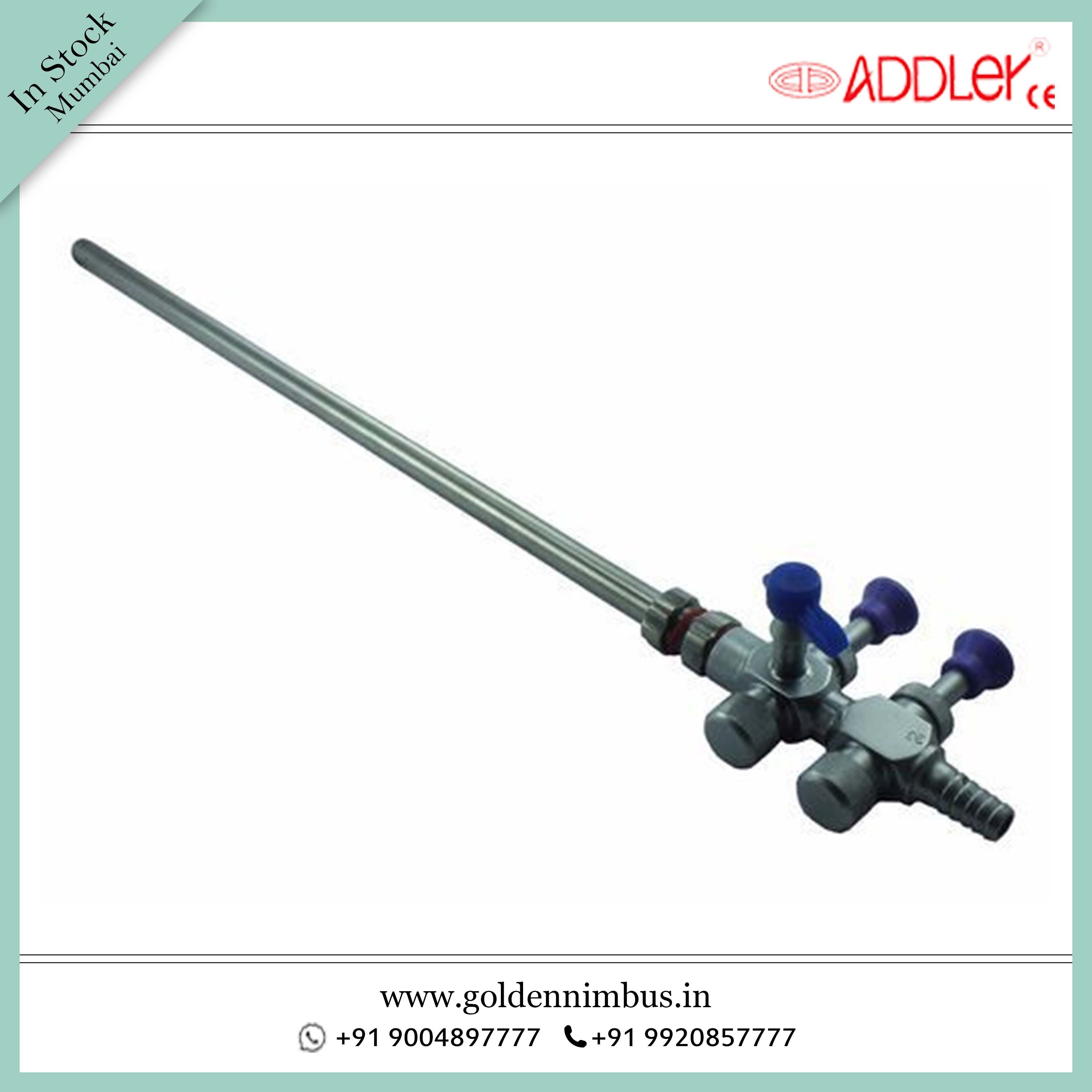 Addler Laparoscopic 10/5 Mm Suction Tube Trumpet - Laparoscope Material, 10/5 Mm Dimensions, White Color | Advanced Imaging For Surgical Use In Hospitals And Clinics