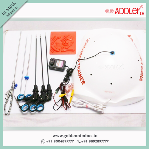 Addler Laparoscopic Virtual Endo Trainer With Instruments - Fiber Material, 500g Weight , Portable And Semi-automatic Operation, Sterilized And Waterproof