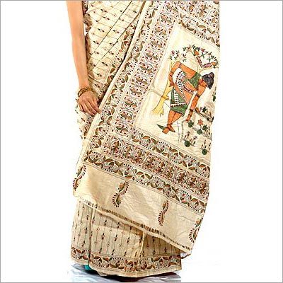 प्रिंटेड सिल्क साड़ी