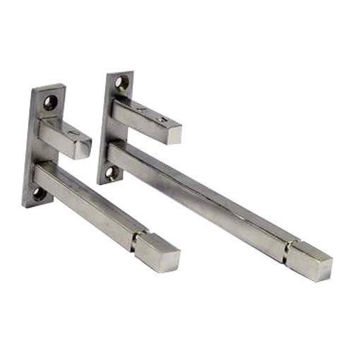 SS Glass F Bracket - Stainless Steel, 3-12 Inch Sizes | Silver Finish, Durable and Versatile Design for Glass Fixtures