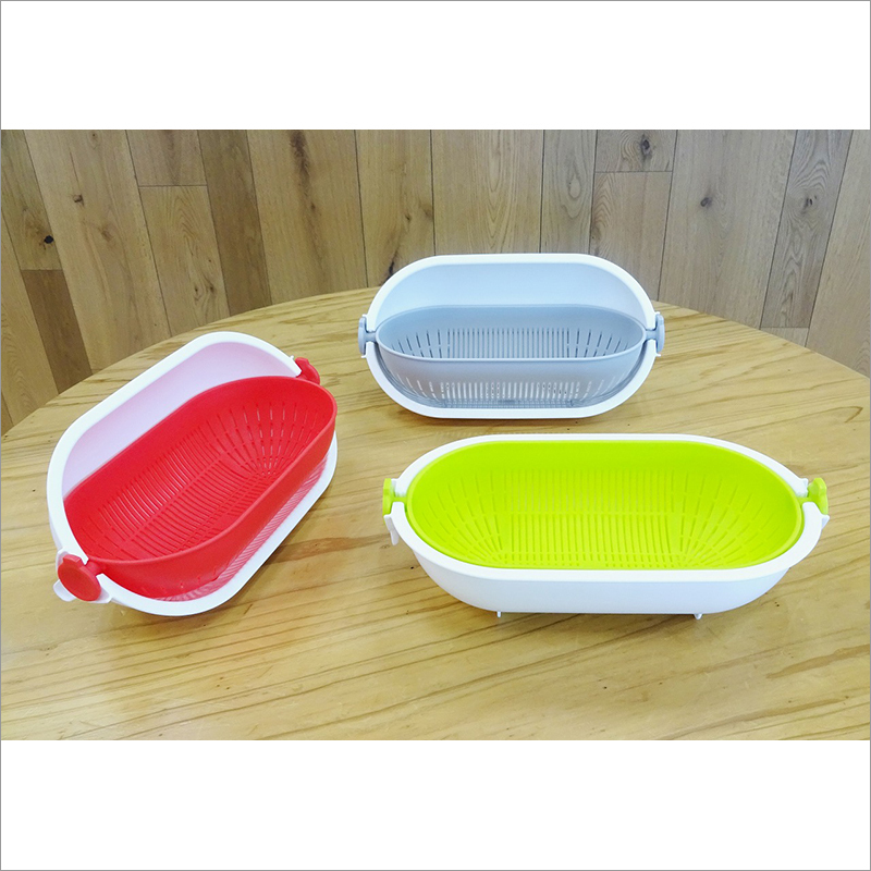 Green Spin Wheel Colander