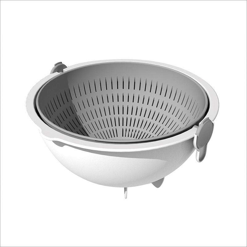 Green Spin Wheel Colander