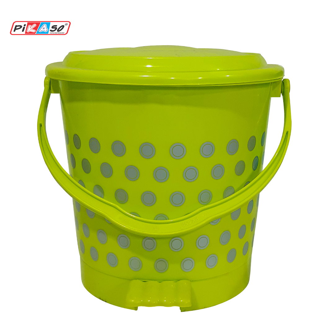 Swing 303 Blue Plastic Dustbin - Color: Cyan