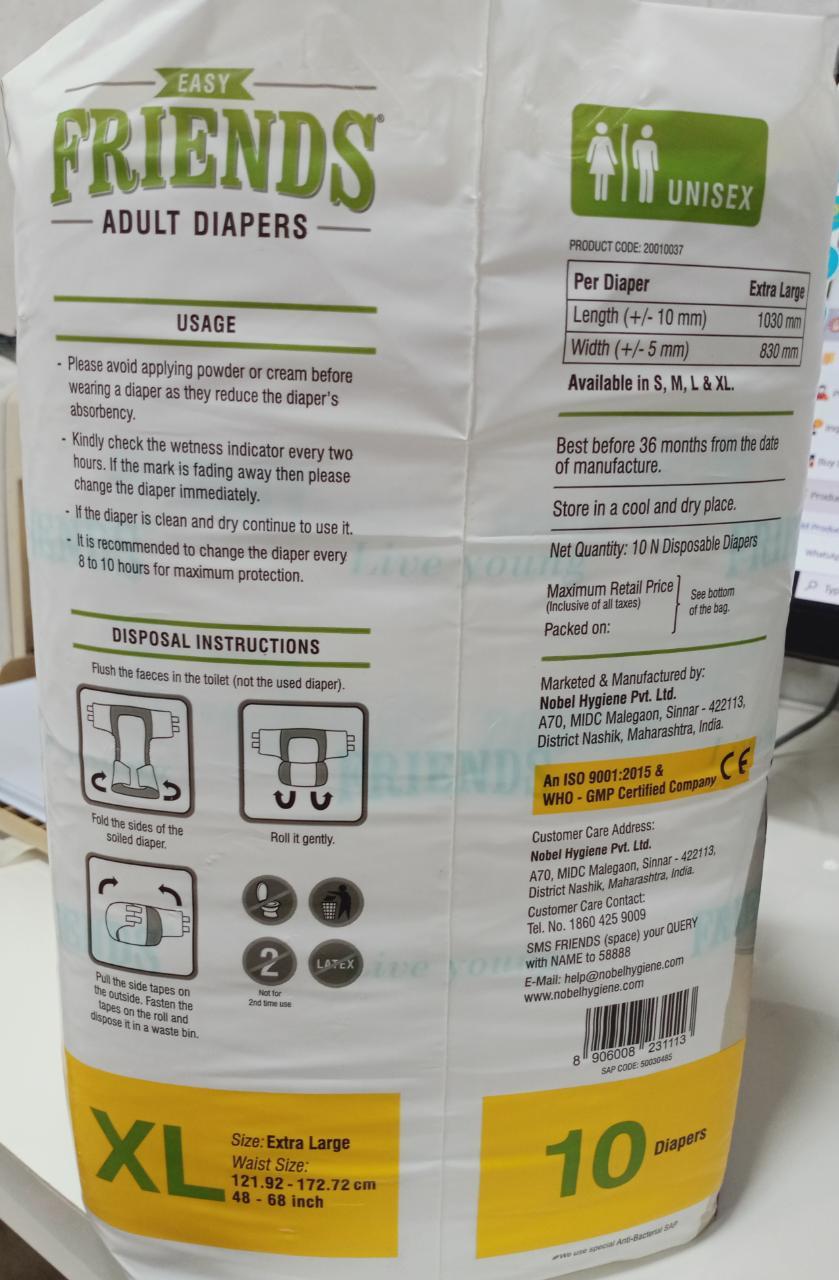 Easy Friends Diaper