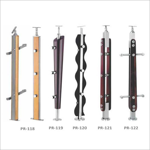 Steel And Wooden Designer Railing Balustrade