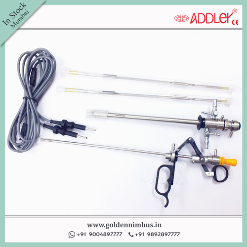 Addler Bipolar Resectoscope Endoscopy Working Element - Steel, 5x5x10 Inch | Semi-automatic, Waterproof, Portable, Reusable Instrument