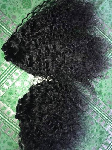 Indian Virgin Natural Curly Human Hair Application: Profesional