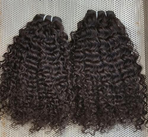 Indian Virgin Natural Curly Human Hair Application: Profesional
