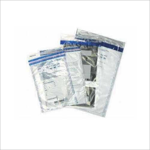 Tamper Evident Bag - LDPE Material, Different Sizes Available, White Color, 1.5 mm Thickness | Easy Carry D Cut Style, Secure Transit Solution