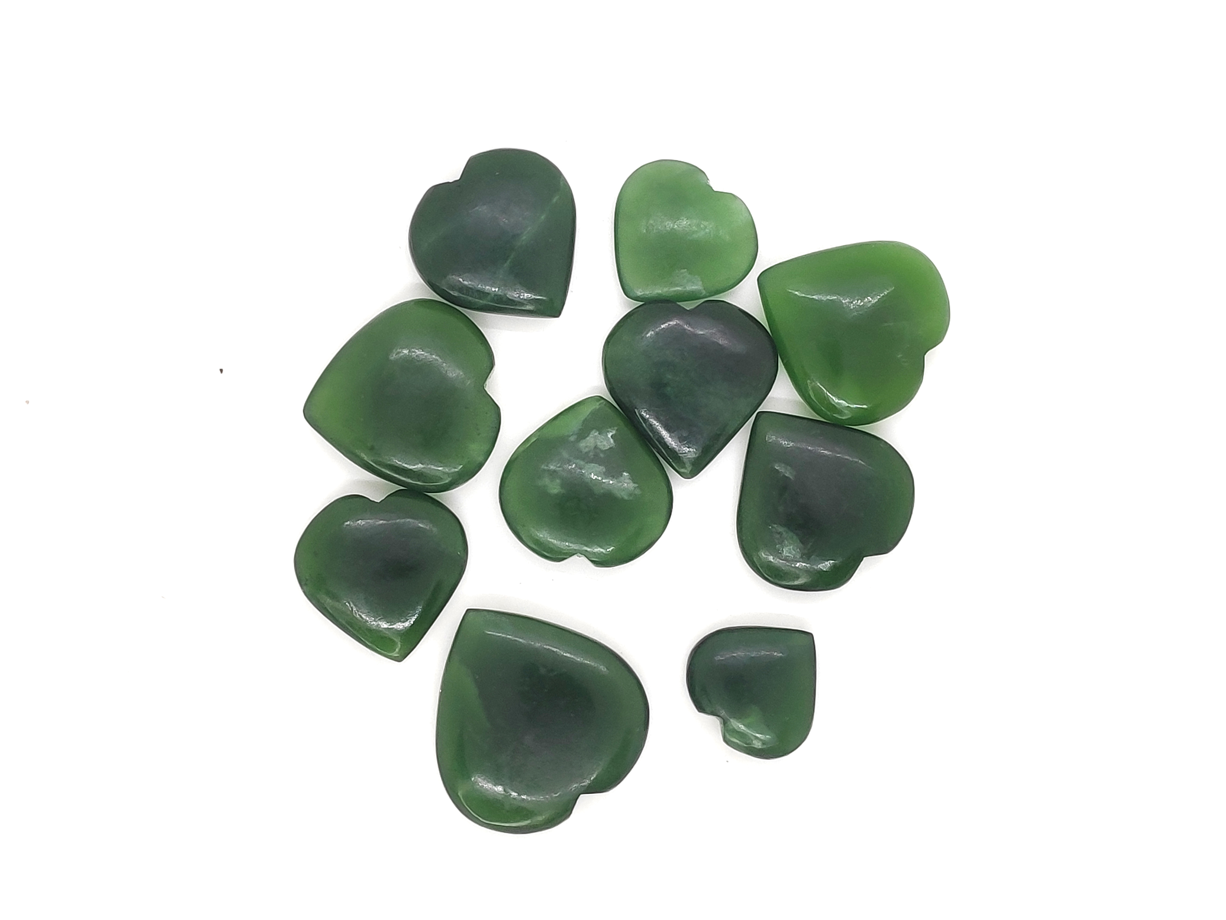 Green Serpentine Heart